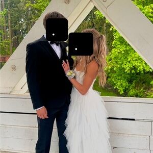 Sherri Hill White Prom Dress